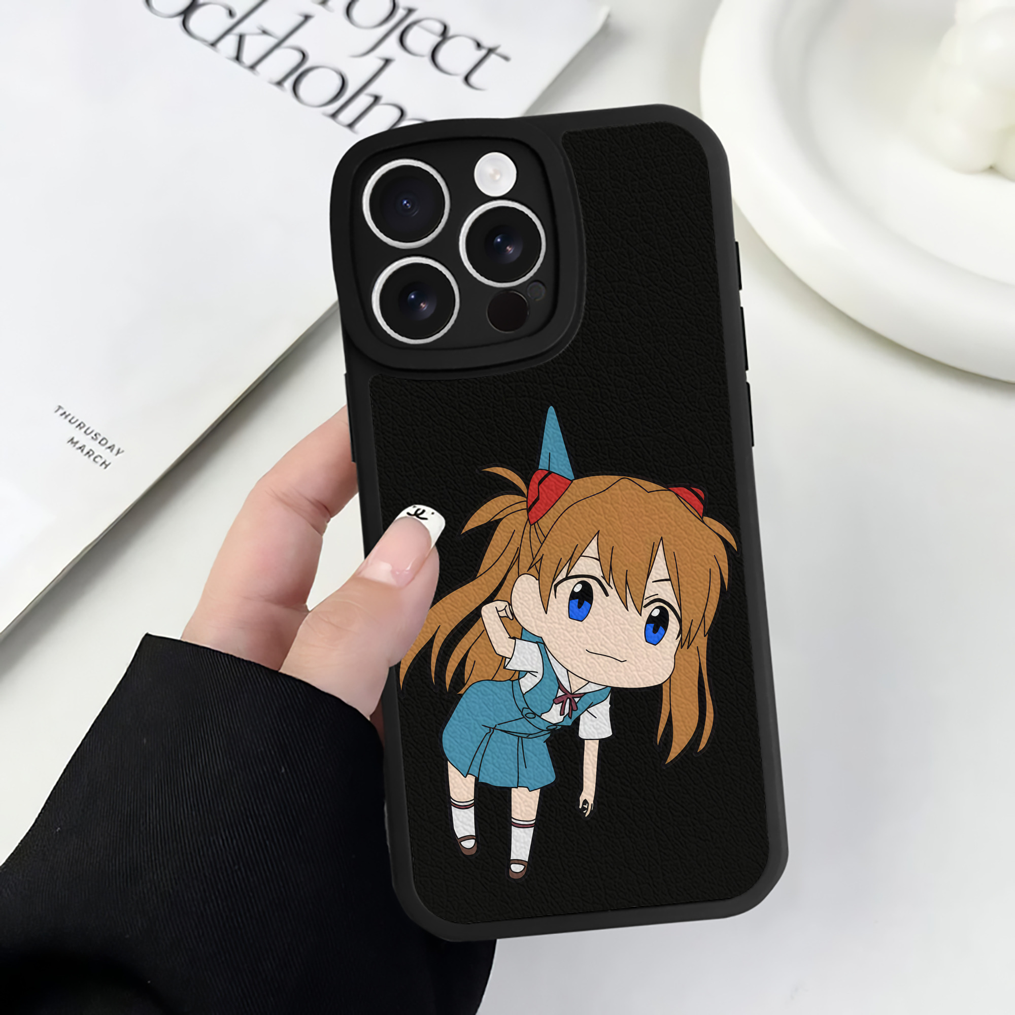 （画像用） EVA 新世紀エヴァンゲリオン 【iPhone 16シリーズ対応】シリコンスマホケース（レザー調） 材質：シリコン